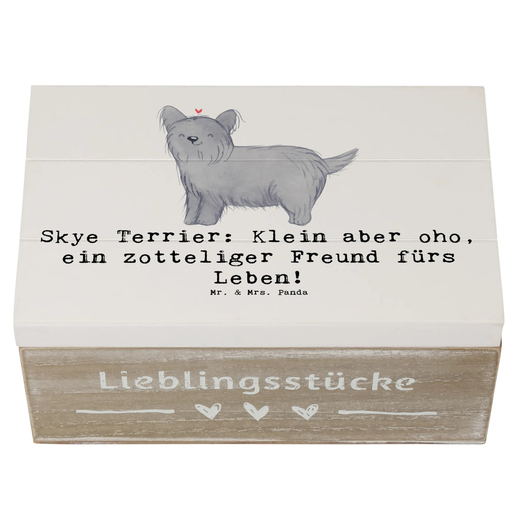 Holzkiste Skye Terrier Freund XXL, Schatzkiste, Geschenkdose, Aufbewahrungsbox, Dekokiste, Kiste, Truhe, Erinnerungsbox, Schatulle, Geschenkbox, Holzkiste, Erinnerungskiste, Hund, Hunderasse, Rassehund, Hundebesitzer, Geschenk, Tierfreund, Schenken, Welpe
