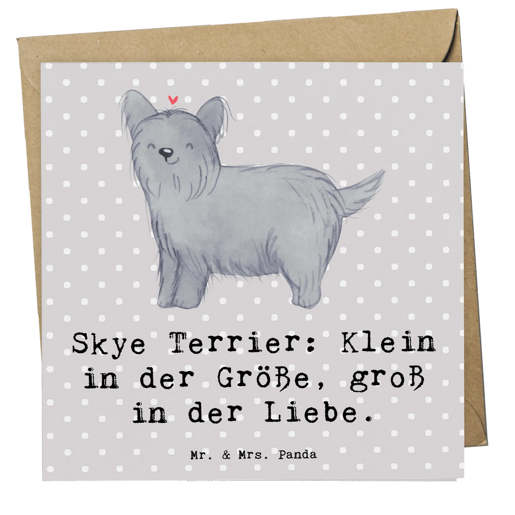 Deluxe Karte Skye Terrier Liebe Einladungskarte, Hochwertige Grußkarte, Glückwunschkarte, Geburtstagskarte, Karte, Grußkarte, Klappkarte, Hochzeitskarte, Hochwertige Klappkarte, Hund, Hunderasse, Rassehund, Hundebesitzer, Geschenk, Tierfreund, Schenken, Welpe