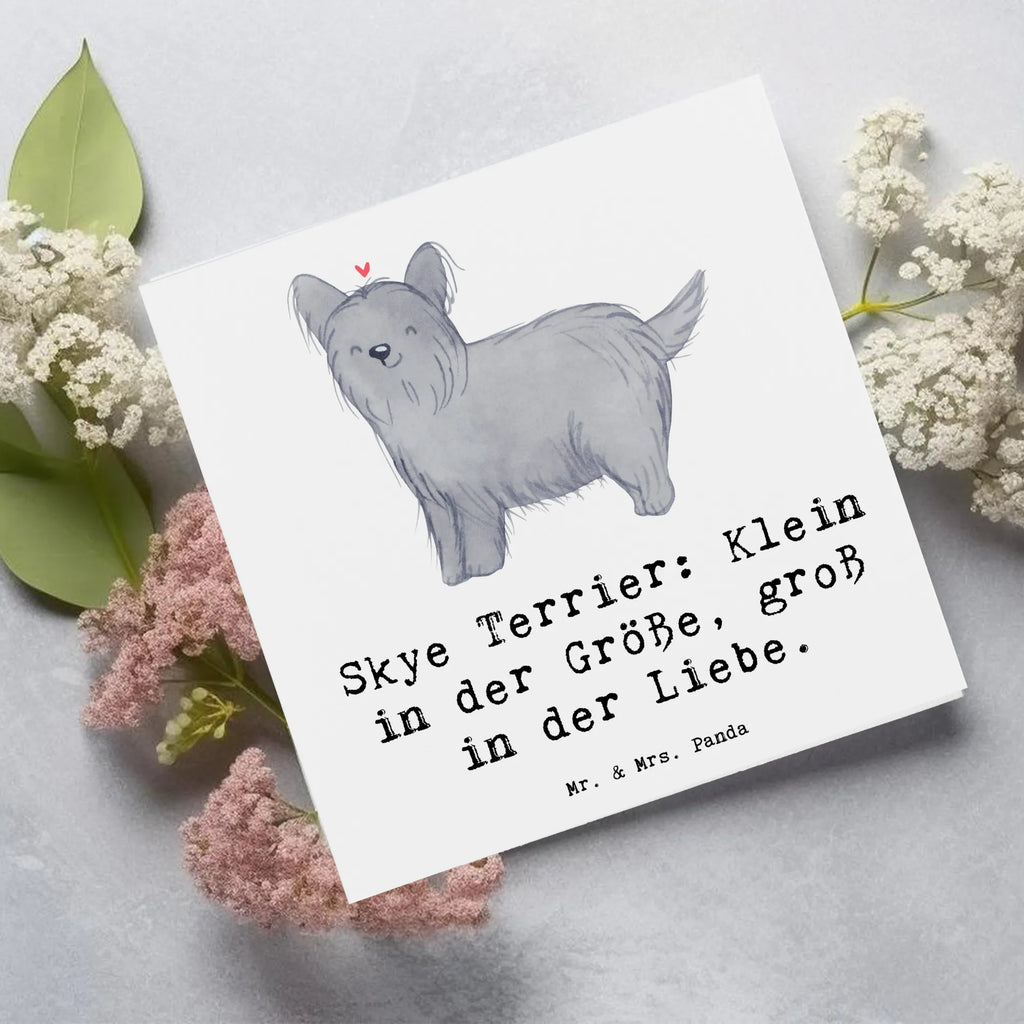Deluxe Karte Skye Terrier Liebe Einladungskarte, Hochwertige Grußkarte, Glückwunschkarte, Geburtstagskarte, Karte, Grußkarte, Klappkarte, Hochzeitskarte, Hochwertige Klappkarte, Hund, Hunderasse, Rassehund, Hundebesitzer, Geschenk, Tierfreund, Schenken, Welpe
