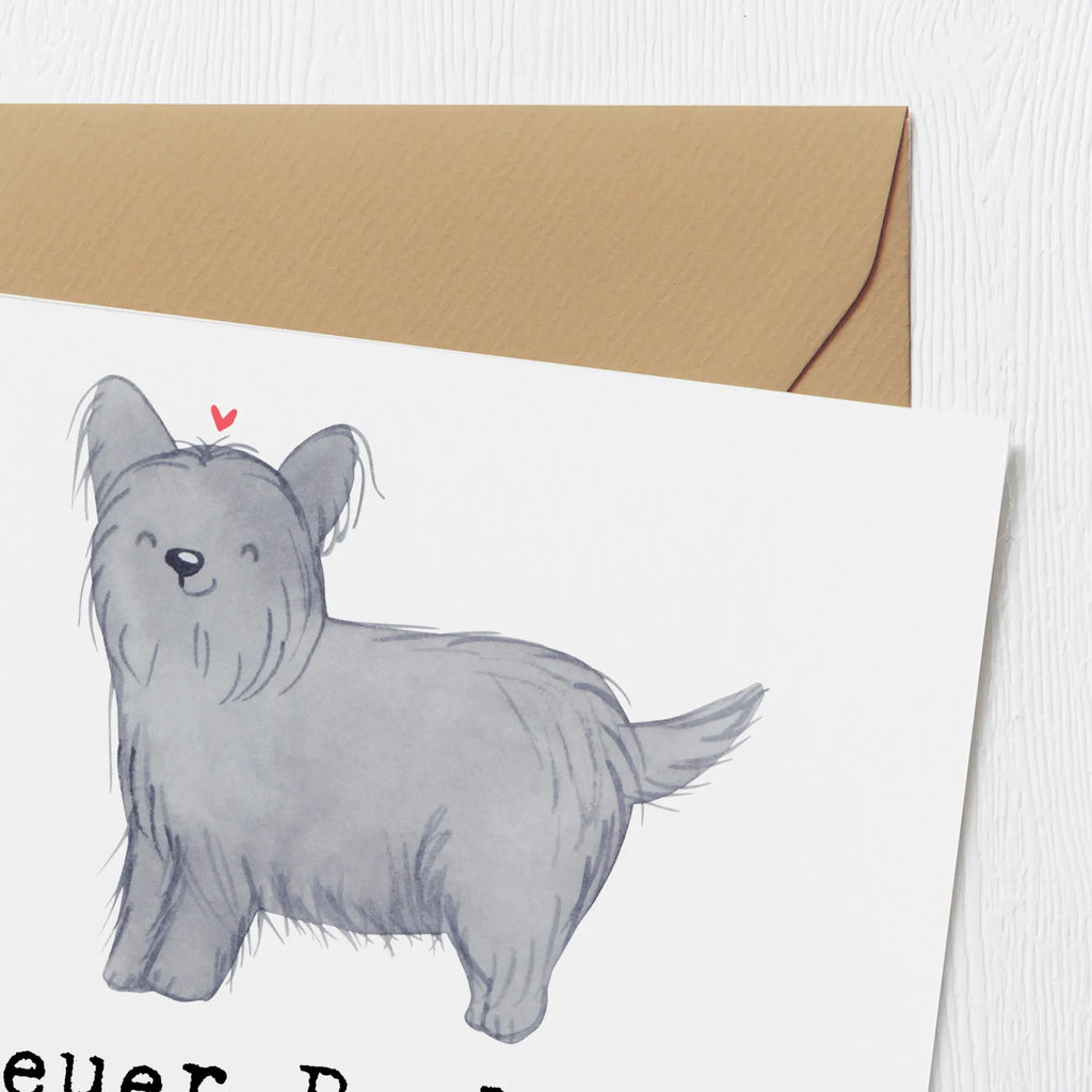 Deluxe Karte Skye Terrier Herz Grußkarte, Geburtstagskarte, Hochwertige Grußkarte, Hochwertige Klappkarte, Karte, Glückwunschkarte, Einladungskarte, Klappkarte, Hochzeitskarte, Hund, Hunderasse, Rassehund, Hundebesitzer, Geschenk, Tierfreund, Schenken, Welpe