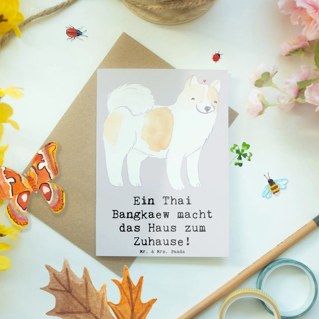 Greetings card Ein Thai Bangkaew macht das Haus zum Zuhause! Einladungskarte, Glückwunschkarte, Karte, Hochzeitskarte, Ansichtskarten, Grußkarte, Klappkarte, Geburtstagskarte, Hund, Hunderasse, Rassehund, Hundebesitzer, Geschenk, Tierfreund, Schenken, Welpe