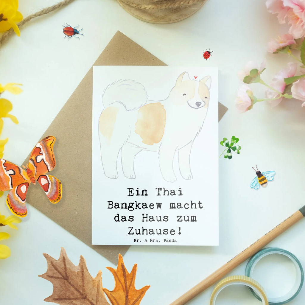 Greetings card Ein Thai Bangkaew macht das Haus zum Zuhause! Einladungskarte, Glückwunschkarte, Karte, Hochzeitskarte, Ansichtskarten, Grußkarte, Klappkarte, Geburtstagskarte, Hund, Hunderasse, Rassehund, Hundebesitzer, Geschenk, Tierfreund, Schenken, Welpe