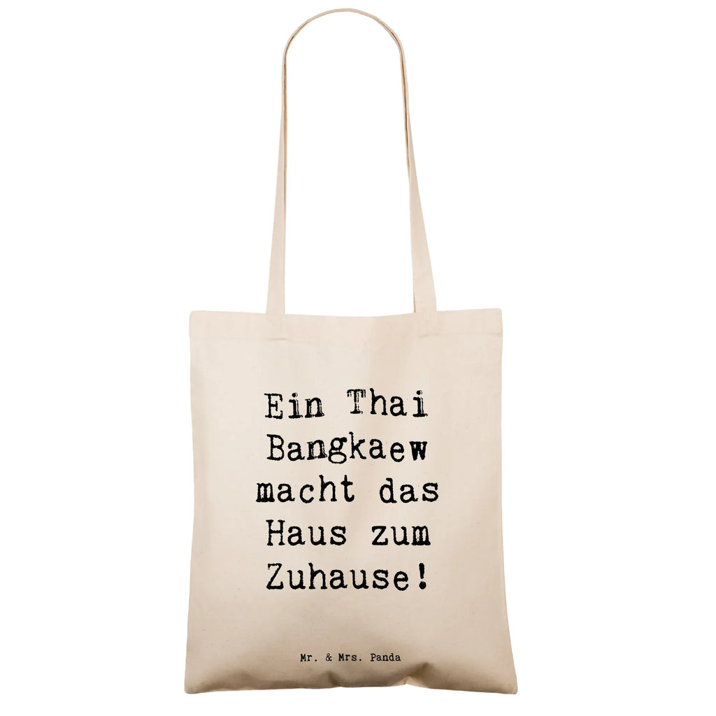 Tote bag Saying Ein Thai Bangkaew macht das Haus zum Zuhause! Einkaufstasche, Strandtasche, Badetasche, Umhängetasche, Tasche, Laptoptasche, Stofftasche, Shopper, Beuteltasche, Schultertasche, Einkaufstüte, Tragetasche, Beutel, Jutetasche, Jutebeutel, Stoffbeutel, Hund, Hunderasse, Rassehund, Hundebesitzer, Geschenk, Tierfreund, Schenken, Welpe