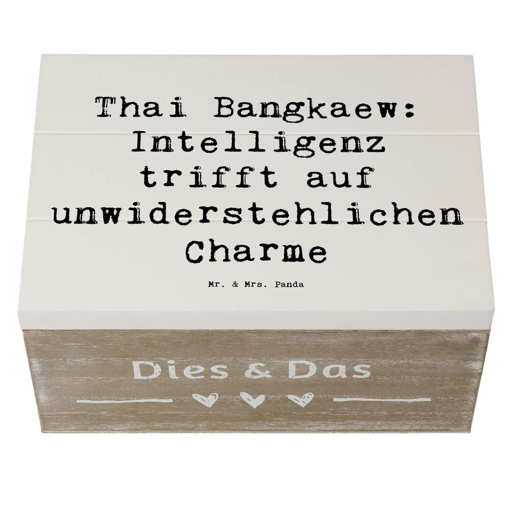 Holzkiste Spruch Thai Bangkaew Charme Kiste, Aufbewahrungsbox, Schatulle, Truhe, Erinnerungskiste, XXL, Geschenkdose, Holzkiste, Erinnerungsbox, Dekokiste, Geschenkbox, Schatzkiste, Hund, Hunderasse, Rassehund, Hundebesitzer, Geschenk, Tierfreund, Schenken, Welpe