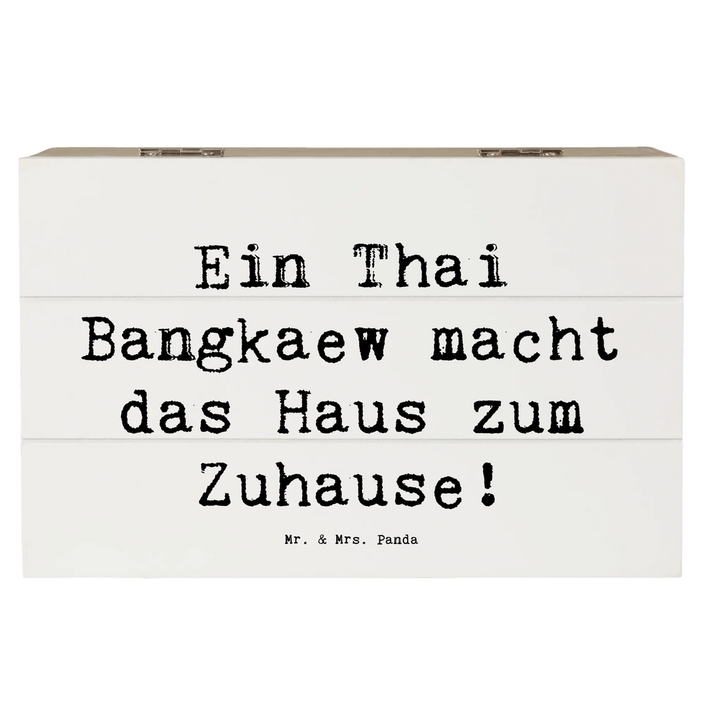 Holzkiste Spruch Thai Bangkaew Zuhause Aufbewahrungsbox, Erinnerungsbox, Geschenkdose, Dekokiste, XXL, Erinnerungskiste, Geschenkbox, Holzkiste, Schatzkiste, Schatulle, Truhe, Kiste, Hund, Hunderasse, Rassehund, Hundebesitzer, Geschenk, Tierfreund, Schenken, Welpe