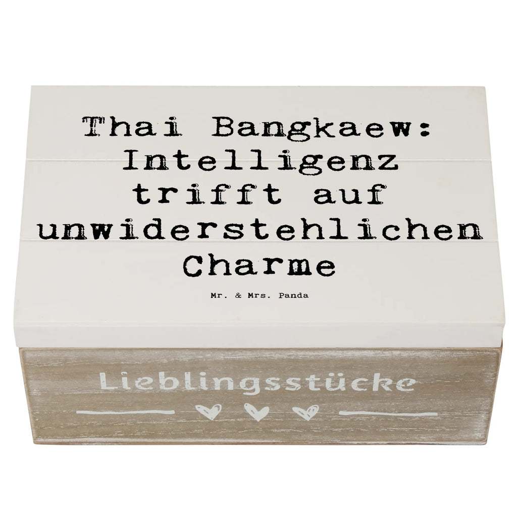 Holzkiste Spruch Thai Bangkaew Charme Kiste, Aufbewahrungsbox, Schatulle, Truhe, Erinnerungskiste, XXL, Geschenkdose, Holzkiste, Erinnerungsbox, Dekokiste, Geschenkbox, Schatzkiste, Hund, Hunderasse, Rassehund, Hundebesitzer, Geschenk, Tierfreund, Schenken, Welpe