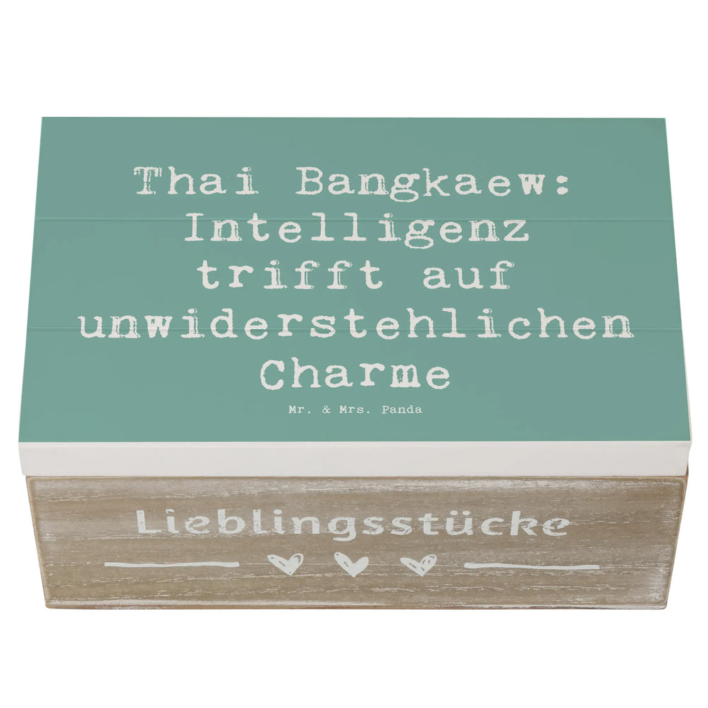 Holzkiste Spruch Thai Bangkaew Charme Kiste, Aufbewahrungsbox, Schatulle, Truhe, Erinnerungskiste, XXL, Geschenkdose, Holzkiste, Erinnerungsbox, Dekokiste, Geschenkbox, Schatzkiste, Hund, Hunderasse, Rassehund, Hundebesitzer, Geschenk, Tierfreund, Schenken, Welpe