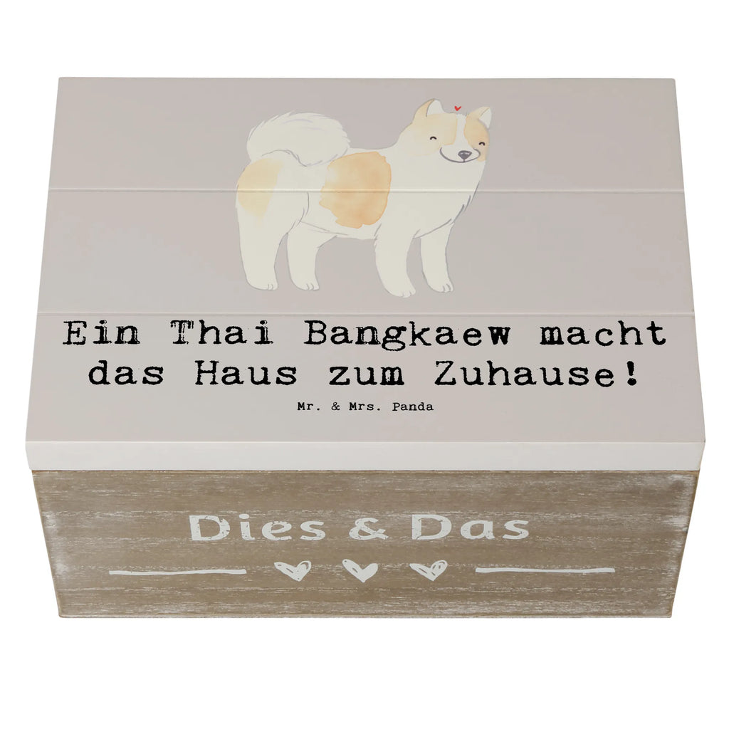 Holzkiste Thai Bangkaew Zuhause Schatzkiste, XXL, Holzkiste, Kiste, Truhe, Erinnerungsbox, Geschenkbox, Erinnerungskiste, Schatulle, Aufbewahrungsbox, Dekokiste, Geschenkdose, Hund, Hunderasse, Rassehund, Hundebesitzer, Geschenk, Tierfreund, Schenken, Welpe