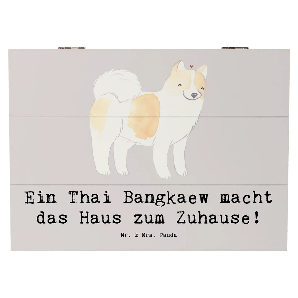 Holzkiste Thai Bangkaew Zuhause Schatzkiste, XXL, Holzkiste, Kiste, Truhe, Erinnerungsbox, Geschenkbox, Erinnerungskiste, Schatulle, Aufbewahrungsbox, Dekokiste, Geschenkdose, Hund, Hunderasse, Rassehund, Hundebesitzer, Geschenk, Tierfreund, Schenken, Welpe