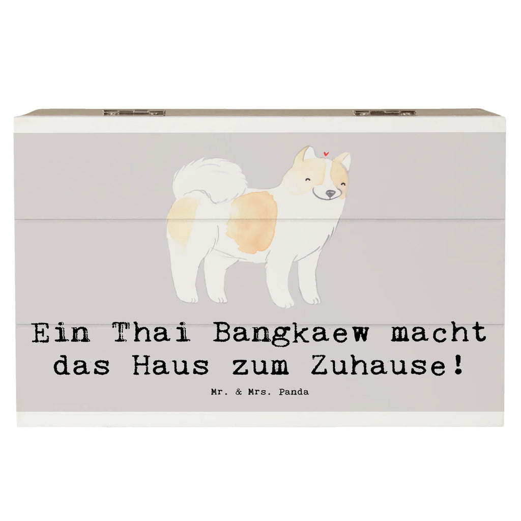 Holzkiste Thai Bangkaew Zuhause Schatzkiste, XXL, Holzkiste, Kiste, Truhe, Erinnerungsbox, Geschenkbox, Erinnerungskiste, Schatulle, Aufbewahrungsbox, Dekokiste, Geschenkdose, Hund, Hunderasse, Rassehund, Hundebesitzer, Geschenk, Tierfreund, Schenken, Welpe