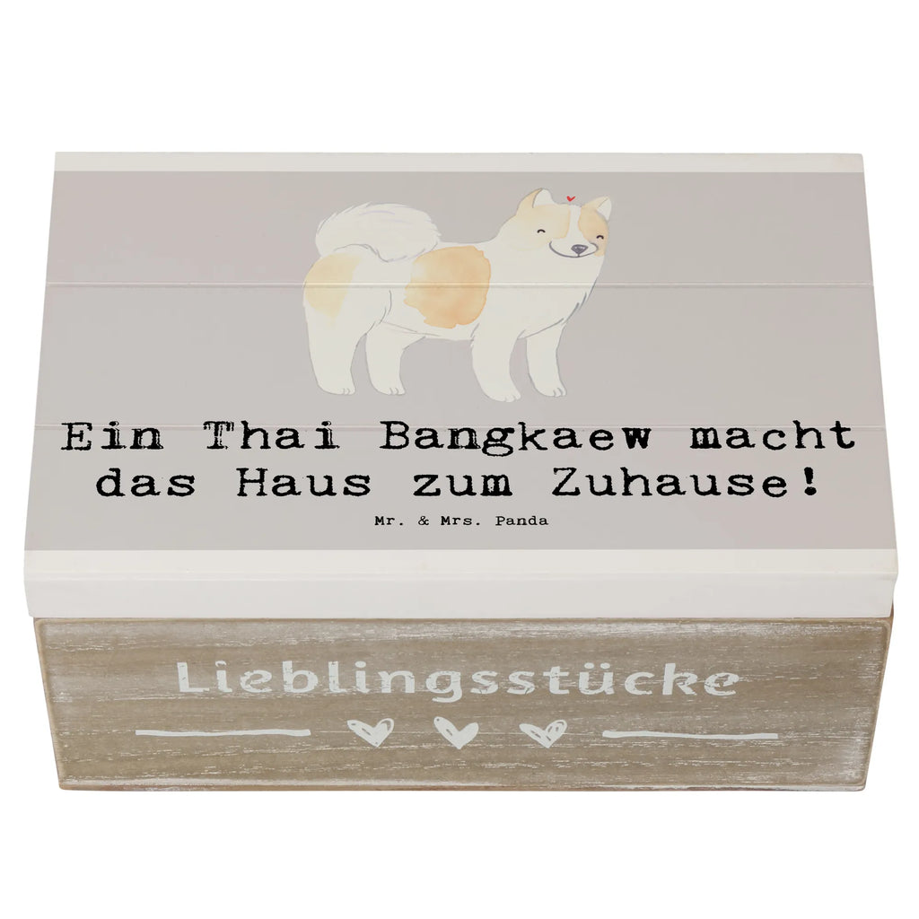 Holzkiste Thai Bangkaew Zuhause Schatzkiste, XXL, Holzkiste, Kiste, Truhe, Erinnerungsbox, Geschenkbox, Erinnerungskiste, Schatulle, Aufbewahrungsbox, Dekokiste, Geschenkdose, Hund, Hunderasse, Rassehund, Hundebesitzer, Geschenk, Tierfreund, Schenken, Welpe