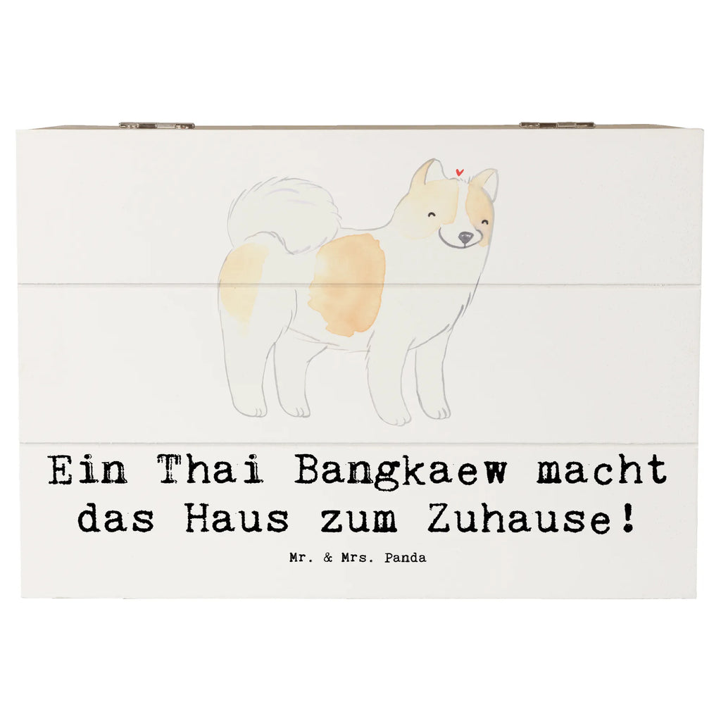 Holzkiste Thai Bangkaew Zuhause Schatzkiste, XXL, Holzkiste, Kiste, Truhe, Erinnerungsbox, Geschenkbox, Erinnerungskiste, Schatulle, Aufbewahrungsbox, Dekokiste, Geschenkdose, Hund, Hunderasse, Rassehund, Hundebesitzer, Geschenk, Tierfreund, Schenken, Welpe