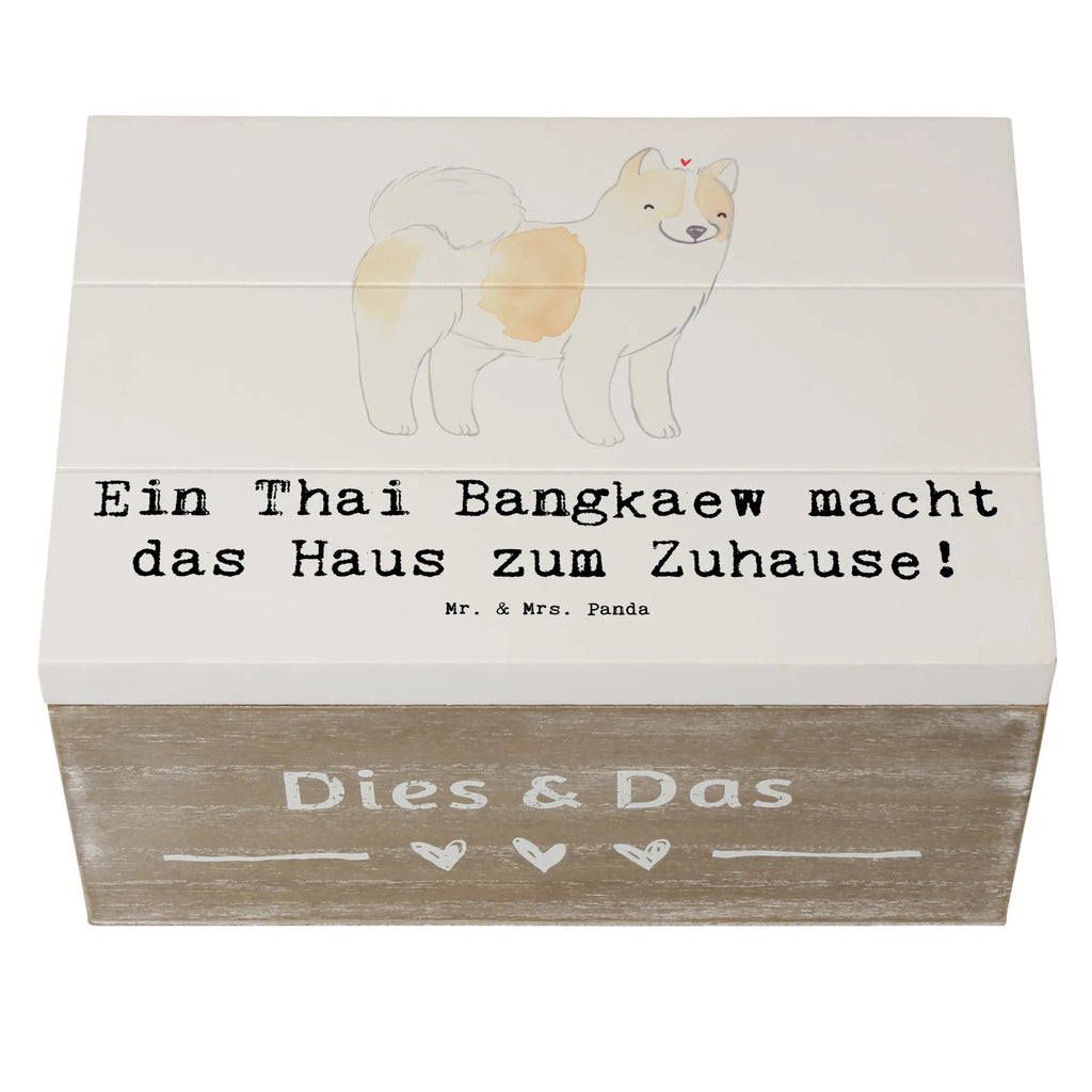 Holzkiste Thai Bangkaew Zuhause Schatzkiste, XXL, Holzkiste, Kiste, Truhe, Erinnerungsbox, Geschenkbox, Erinnerungskiste, Schatulle, Aufbewahrungsbox, Dekokiste, Geschenkdose, Hund, Hunderasse, Rassehund, Hundebesitzer, Geschenk, Tierfreund, Schenken, Welpe