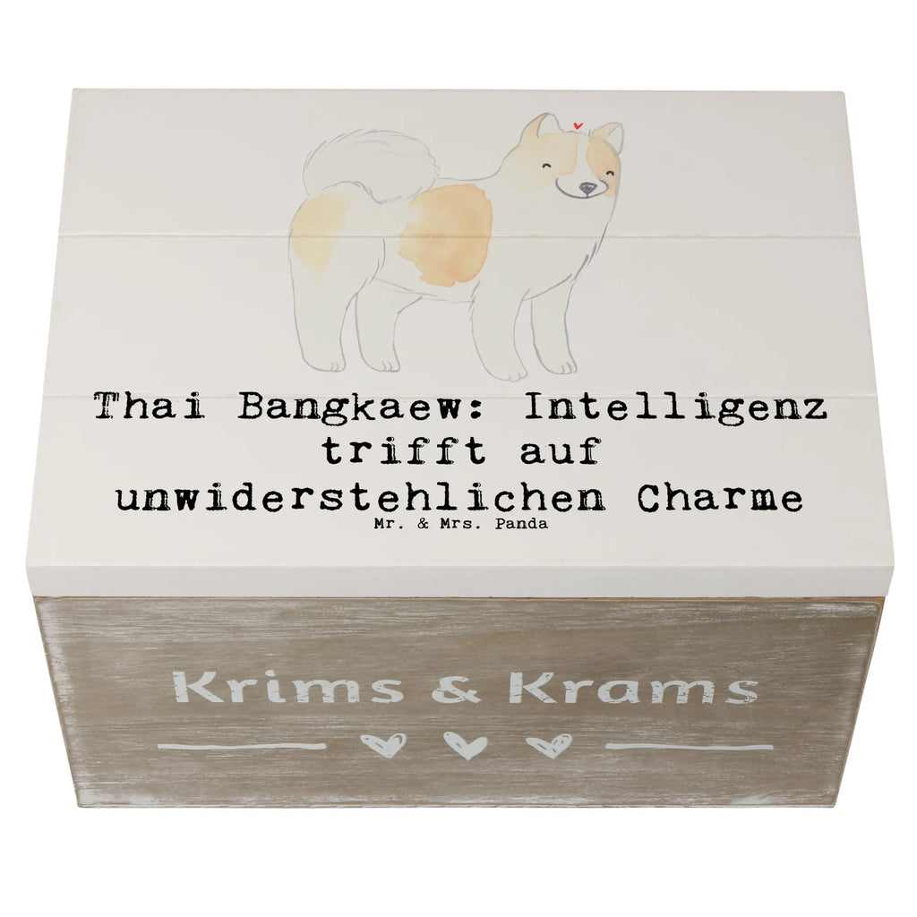Wooden chest Thai Bangkaew: Intelligenz trifft auf unwiderstehlichen Charme Schatulle, Dekokiste, Geschenkdose, Erinnerungskiste, Geschenkbox, Kiste, Truhe, Schatzkiste, Aufbewahrungsbox, Erinnerungsbox, Holzkiste, XXL, Hund, Hunderasse, Rassehund, Hundebesitzer, Geschenk, Tierfreund, Schenken, Welpe