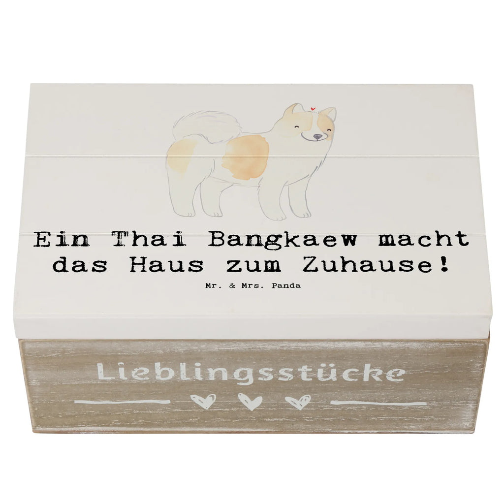 Holzkiste Thai Bangkaew Zuhause Schatzkiste, XXL, Holzkiste, Kiste, Truhe, Erinnerungsbox, Geschenkbox, Erinnerungskiste, Schatulle, Aufbewahrungsbox, Dekokiste, Geschenkdose, Hund, Hunderasse, Rassehund, Hundebesitzer, Geschenk, Tierfreund, Schenken, Welpe