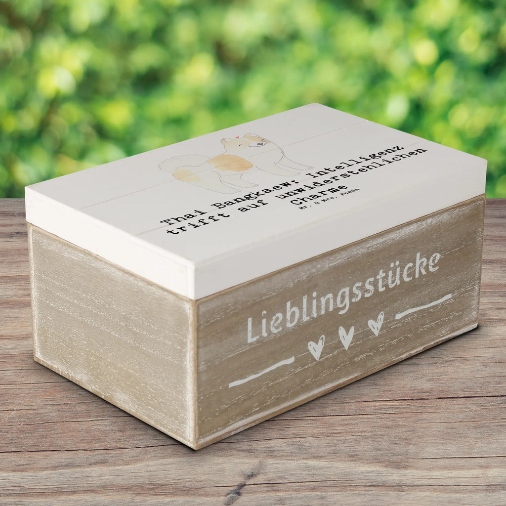 Wooden chest Thai Bangkaew: Intelligenz trifft auf unwiderstehlichen Charme Schatulle, Dekokiste, Geschenkdose, Erinnerungskiste, Geschenkbox, Kiste, Truhe, Schatzkiste, Aufbewahrungsbox, Erinnerungsbox, Holzkiste, XXL, Hund, Hunderasse, Rassehund, Hundebesitzer, Geschenk, Tierfreund, Schenken, Welpe