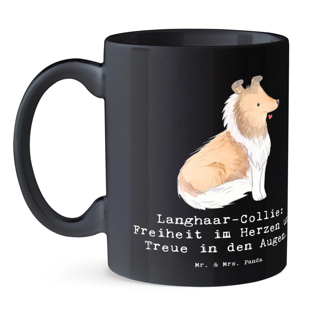 Tasse Langhaar Collie Treue Tasse mit Zitaten, Tasse mit Motiven, Tasse, Teetasse, Bürotasse, Kaffeetasse, Porzellantasse, Geschenktasse, Keramiktasse, Hund, Hunderasse, Rassehund, Hundebesitzer, Geschenk, Tierfreund, Schenken, Welpe