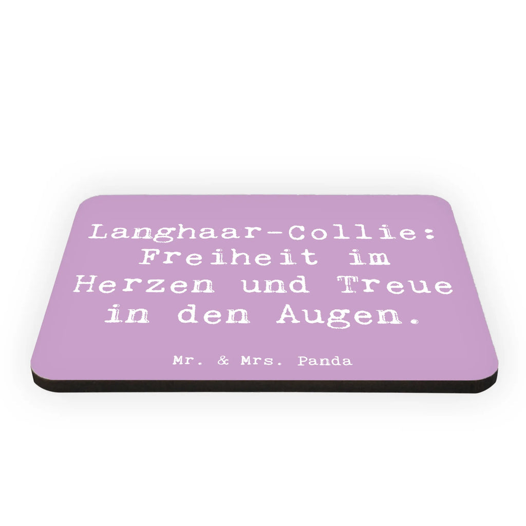 Magnet Saying Langhaar-Collie: Freiheit im Herzen und Treue in den Augen. Pinnwandmagnet, Whiteboard Magnet, Motivmagnete, Souvenir Magnet, Dekomagnet, Kühlschrankmagnet, Notiz Magnet, Kühlschrank Dekoration, Hund, Hunderasse, Rassehund, Hundebesitzer, Geschenk, Tierfreund, Schenken, Welpe