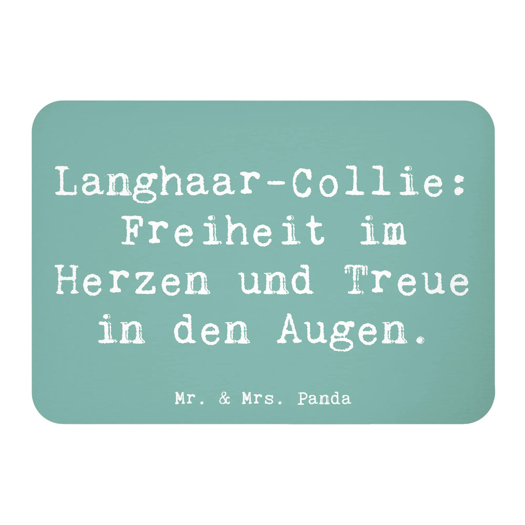 Magnet Saying Langhaar-Collie: Freiheit im Herzen und Treue in den Augen. Pinnwandmagnet, Whiteboard Magnet, Motivmagnete, Souvenir Magnet, Dekomagnet, Kühlschrankmagnet, Notiz Magnet, Kühlschrank Dekoration, Hund, Hunderasse, Rassehund, Hundebesitzer, Geschenk, Tierfreund, Schenken, Welpe