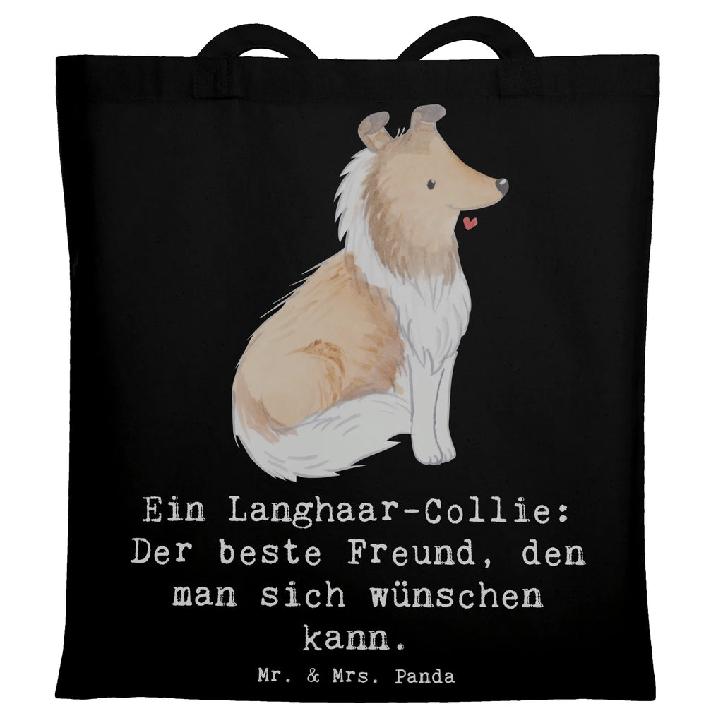Tote bag Ein Langhaar-Collie: Der beste Freund, den man sich wünschen kann. Beutel, Einkaufstüte, Beuteltasche, Jutetasche, Tasche, Tragetasche, Badetasche, Einkaufstasche, Umhängetasche, Jutebeutel, Shopper, Stofftasche, Strandtasche, Schultertasche, Laptoptasche, Stoffbeutel, Hund, Hunderasse, Rassehund, Hundebesitzer, Geschenk, Tierfreund, Schenken, Welpe