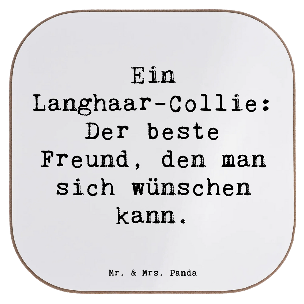 Square coaster Saying Ein Langhaar-Collie: Der beste Freund, den man sich wünschen kann. Untersetzer, Korkuntersetzer, Untersetzer für Gläser, Glasuntersetzer, Bierdeckel, Untersetzer Holz, Holzuntersetzer, Tassen Untersetzer, Getränkeuntersetzer, Untersetzer Design, Untersetzer aus Holz, Untersetzer Gläser, Hund, Hunderasse, Rassehund, Hundebesitzer, Geschenk, Tierfreund, Schenken, Welpe