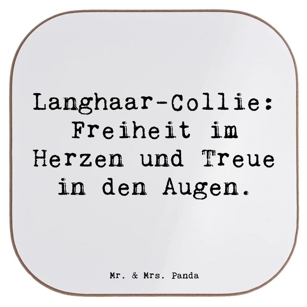Square coaster Saying Langhaar-Collie: Freiheit im Herzen und Treue in den Augen. Bierdeckel, Untersetzer Gläser, Getränkeuntersetzer, Untersetzer, Tassen Untersetzer, Untersetzer Design, Untersetzer für Gläser, Holzuntersetzer, Korkuntersetzer, Glasuntersetzer, Untersetzer aus Holz, Untersetzer Holz, Hund, Hunderasse, Rassehund, Hundebesitzer, Geschenk, Tierfreund, Schenken, Welpe