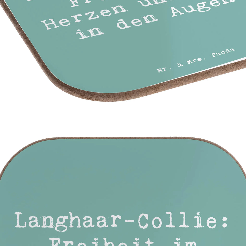 Square coaster Saying Langhaar-Collie: Freiheit im Herzen und Treue in den Augen. Bierdeckel, Untersetzer Gläser, Getränkeuntersetzer, Untersetzer, Tassen Untersetzer, Untersetzer Design, Untersetzer für Gläser, Holzuntersetzer, Korkuntersetzer, Glasuntersetzer, Untersetzer aus Holz, Untersetzer Holz, Hund, Hunderasse, Rassehund, Hundebesitzer, Geschenk, Tierfreund, Schenken, Welpe