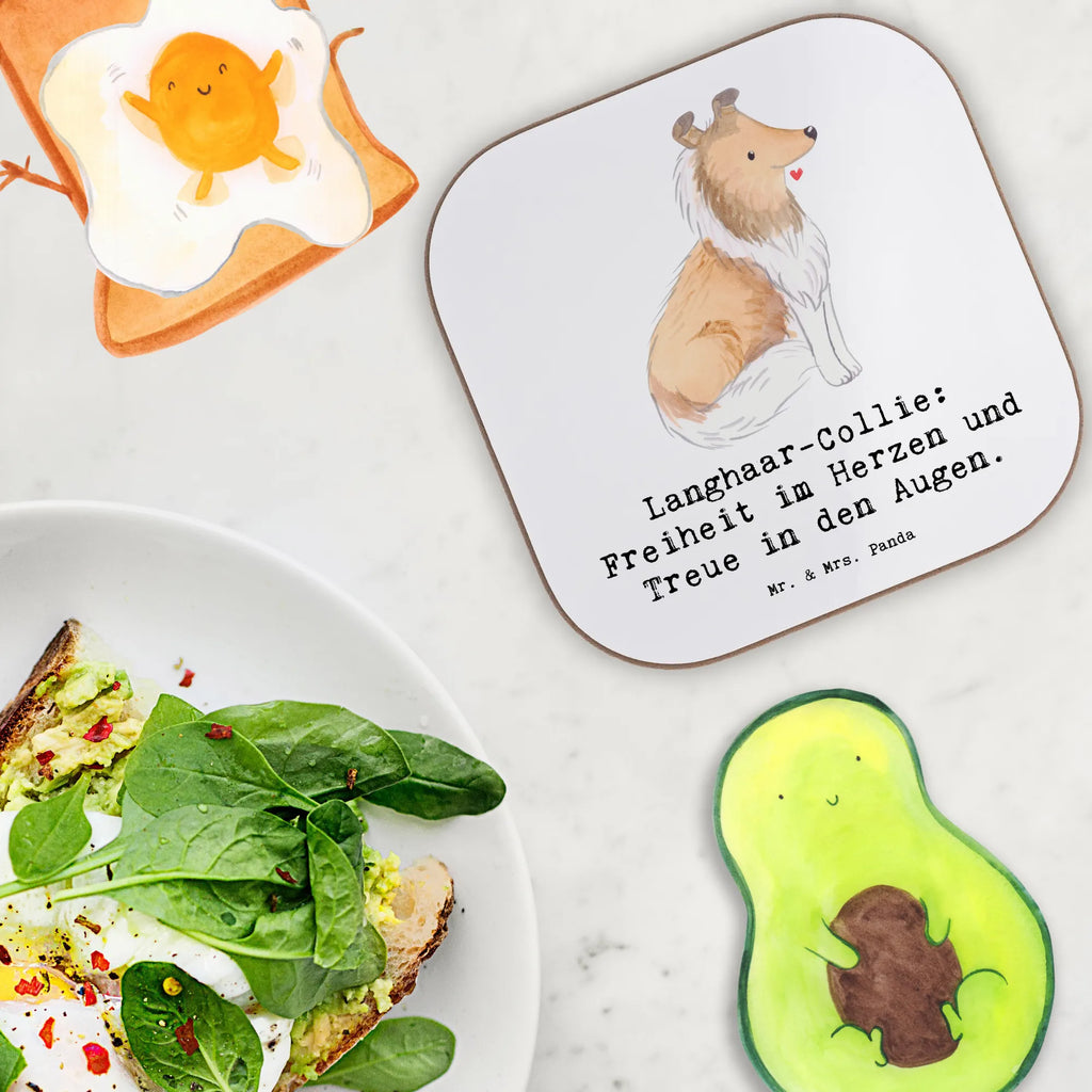 Square coaster Langhaar-Collie: Freiheit im Herzen und Treue in den Augen. Holzuntersetzer, Untersetzer Holz, Untersetzer aus Holz, Untersetzer, Getränkeuntersetzer, Korkuntersetzer, Tassen Untersetzer, Untersetzer für Gläser, Glasuntersetzer, Bierdeckel, Untersetzer Design, Untersetzer Gläser, Hund, Hunderasse, Rassehund, Hundebesitzer, Geschenk, Tierfreund, Schenken, Welpe