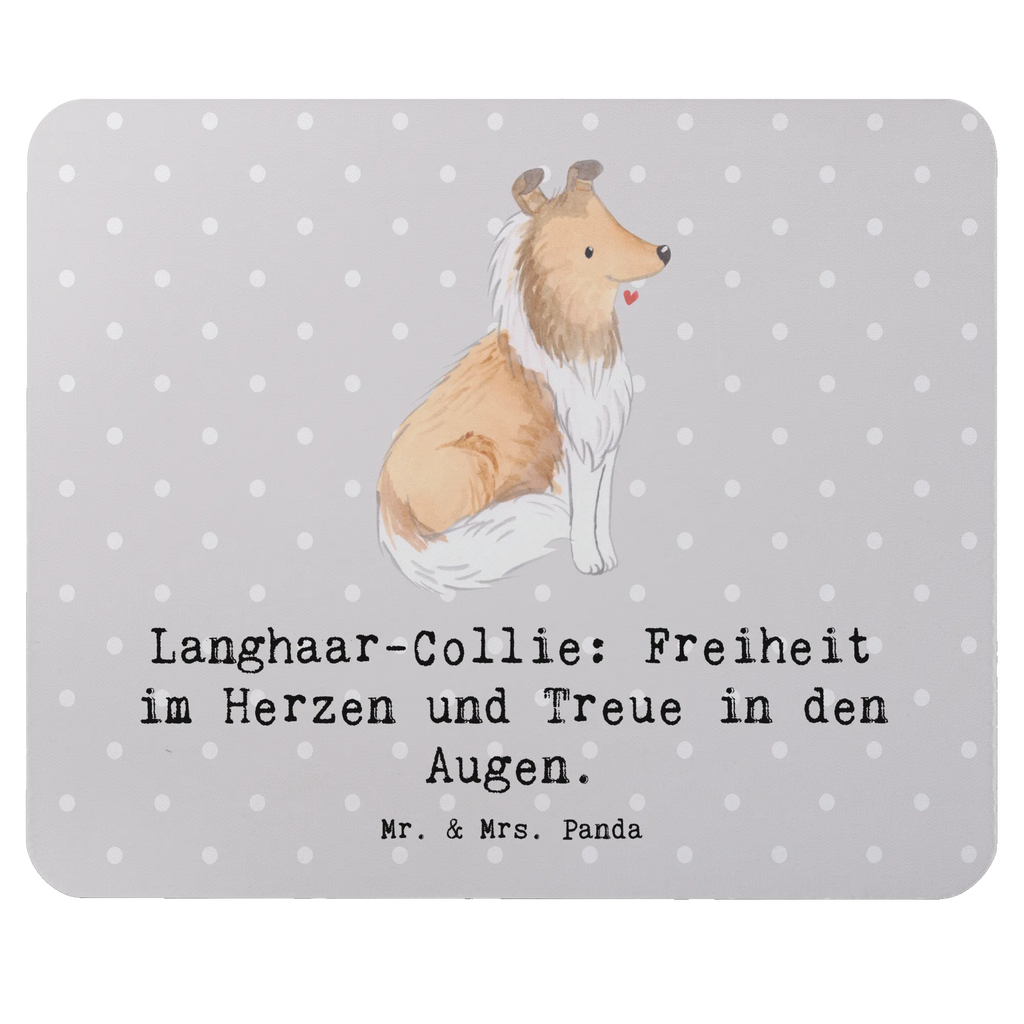 Mouse mat Langhaar-Collie: Freiheit im Herzen und Treue in den Augen. Arbeitszimmer, Mauspad Büro, Designer Mauspad, Mausunterlage, Mauspad, Computer zubehör, Einzigartiges Mauspad, PC Zubehör, Büroausstattung, Mousepad, Hund, Hunderasse, Rassehund, Hundebesitzer, Geschenk, Tierfreund, Schenken, Welpe