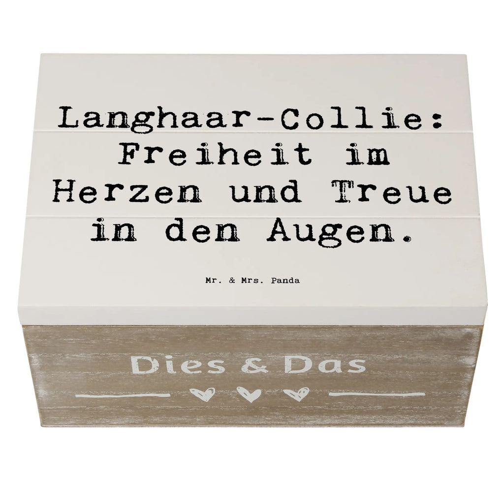 Holzkiste Spruch Langhaar Collie Treue Erinnerungsbox, Geschenkbox, Geschenkdose, XXL, Schatulle, Schatzkiste, Erinnerungskiste, Holzkiste, Truhe, Dekokiste, Aufbewahrungsbox, Kiste, Hund, Hunderasse, Rassehund, Hundebesitzer, Geschenk, Tierfreund, Schenken, Welpe