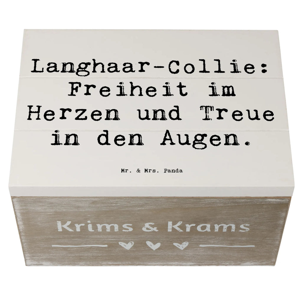 Holzkiste Spruch Langhaar Collie Treue Erinnerungsbox, Geschenkbox, Geschenkdose, XXL, Schatulle, Schatzkiste, Erinnerungskiste, Holzkiste, Truhe, Dekokiste, Aufbewahrungsbox, Kiste, Hund, Hunderasse, Rassehund, Hundebesitzer, Geschenk, Tierfreund, Schenken, Welpe