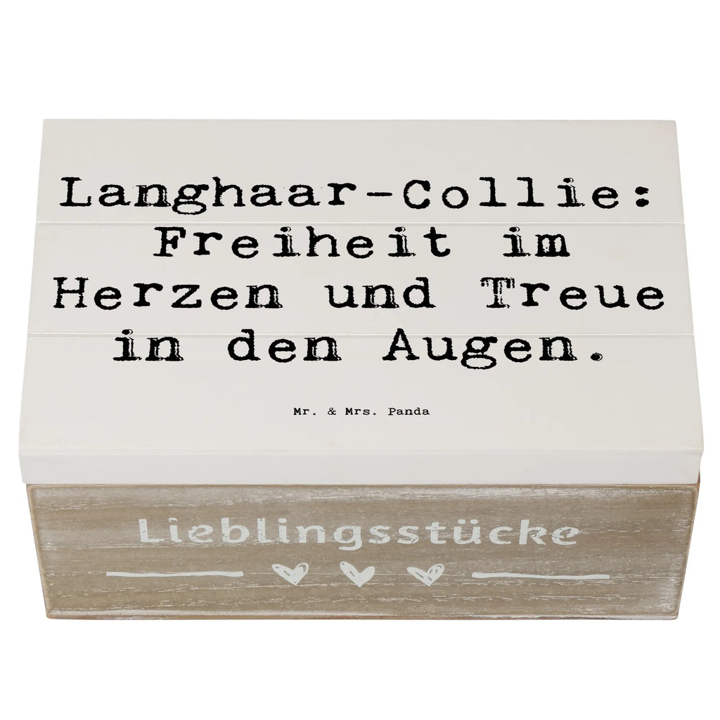 Holzkiste Spruch Langhaar Collie Treue Erinnerungsbox, Geschenkbox, Geschenkdose, XXL, Schatulle, Schatzkiste, Erinnerungskiste, Holzkiste, Truhe, Dekokiste, Aufbewahrungsbox, Kiste, Hund, Hunderasse, Rassehund, Hundebesitzer, Geschenk, Tierfreund, Schenken, Welpe