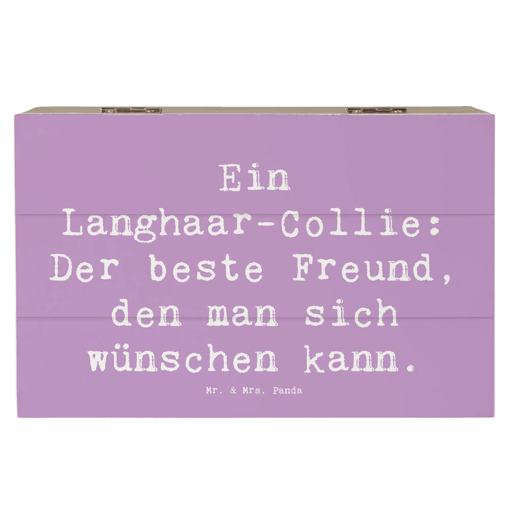Holzkiste Spruch Langhaar Collie Freund Geschenkbox, Truhe, Geschenkdose, Schatulle, Schatzkiste, Holzkiste, Dekokiste, XXL, Aufbewahrungsbox, Kiste, Erinnerungsbox, Erinnerungskiste, Hund, Hunderasse, Rassehund, Hundebesitzer, Geschenk, Tierfreund, Schenken, Welpe