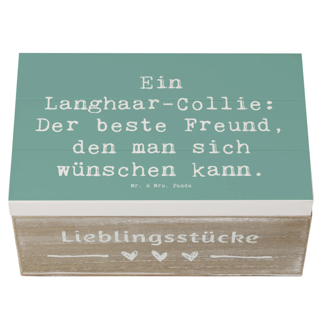 Holzkiste Spruch Langhaar Collie Freund Geschenkbox, Truhe, Geschenkdose, Schatulle, Schatzkiste, Holzkiste, Dekokiste, XXL, Aufbewahrungsbox, Kiste, Erinnerungsbox, Erinnerungskiste, Hund, Hunderasse, Rassehund, Hundebesitzer, Geschenk, Tierfreund, Schenken, Welpe