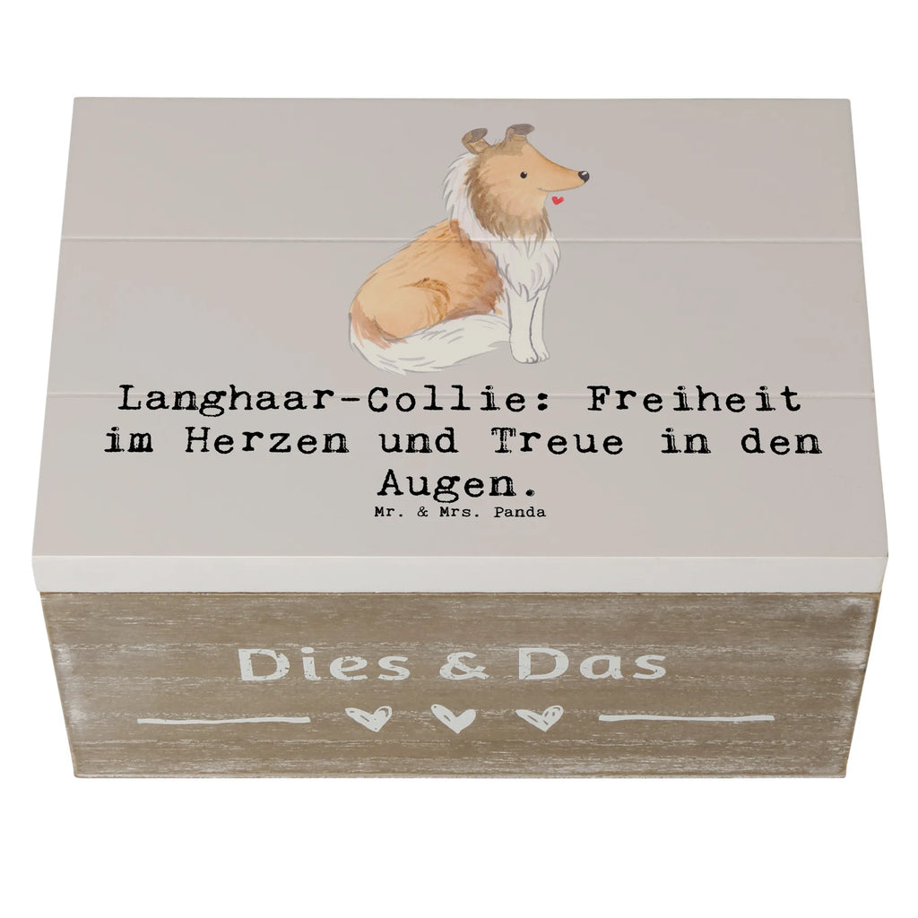 Holzkiste Langhaar Collie Treue XXL, Aufbewahrungsbox, Erinnerungskiste, Dekokiste, Geschenkbox, Kiste, Holzkiste, Erinnerungsbox, Schatulle, Truhe, Schatzkiste, Geschenkdose, Hund, Hunderasse, Rassehund, Hundebesitzer, Geschenk, Tierfreund, Schenken, Welpe