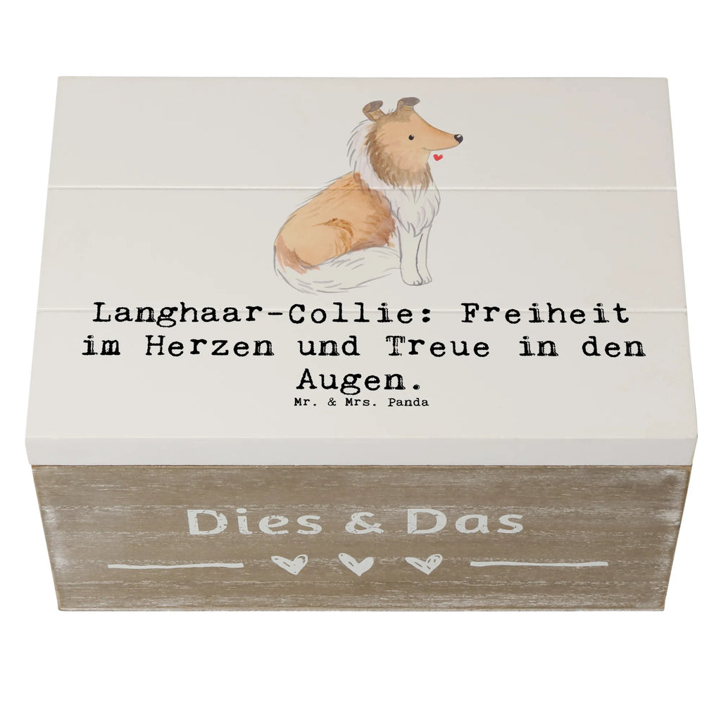 Holzkiste Langhaar Collie Treue XXL, Aufbewahrungsbox, Erinnerungskiste, Dekokiste, Geschenkbox, Kiste, Holzkiste, Erinnerungsbox, Schatulle, Truhe, Schatzkiste, Geschenkdose, Hund, Hunderasse, Rassehund, Hundebesitzer, Geschenk, Tierfreund, Schenken, Welpe