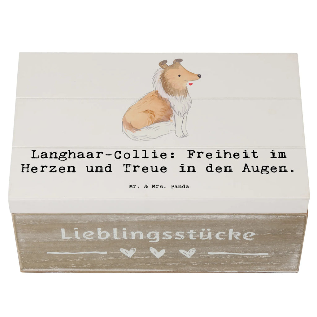 Holzkiste Langhaar Collie Treue XXL, Aufbewahrungsbox, Erinnerungskiste, Dekokiste, Geschenkbox, Kiste, Holzkiste, Erinnerungsbox, Schatulle, Truhe, Schatzkiste, Geschenkdose, Hund, Hunderasse, Rassehund, Hundebesitzer, Geschenk, Tierfreund, Schenken, Welpe