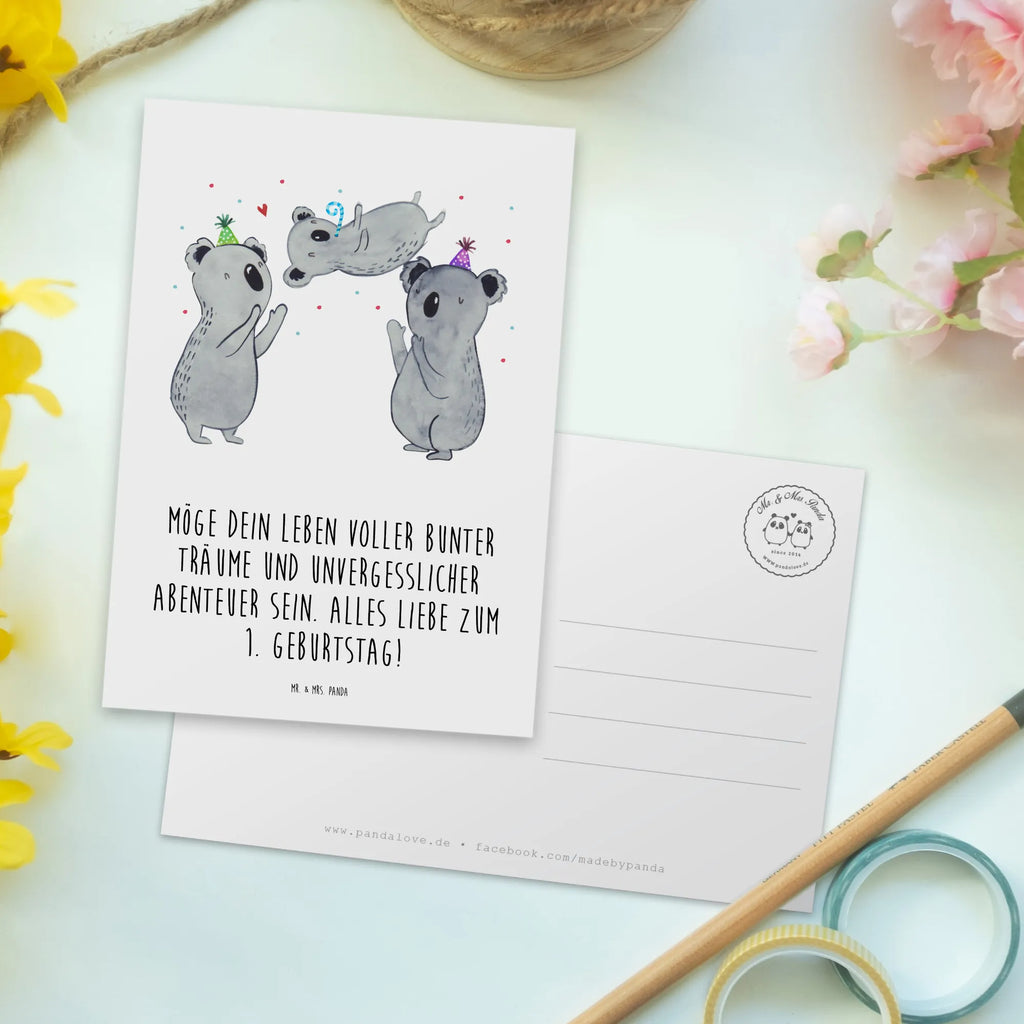 Postcard Möge dein Leben voller bunter Träume und unvergesslicher Abenteuer sein. Alles Liebe zum 1. Geburtstag! Karte, Einladungskarte, Ansichtskarte, Einladungskarten Geburtstag, Geschenkkarte, Einladung Geburtstag, Grußkarte, Dankeskarte, Einladung, Geburtstagskarte, Ansichtskarten, Postkarte, Geburtstag, Geburtstagsgeschenk, Geschenk