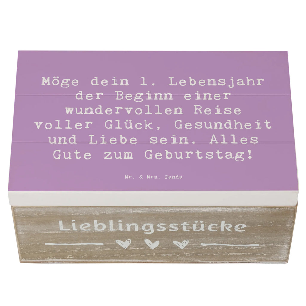 Holzkiste Spruch 1. Geburtstag Reise Geschenkbox, Dekokiste, Schatulle, Aufbewahrungsbox, Kiste, Holzkiste, Truhe, Erinnerungskiste, Erinnerungsbox, Geschenkdose, Schatzkiste, XXL, Geburtstag, Geburtstagsgeschenk, Geschenk