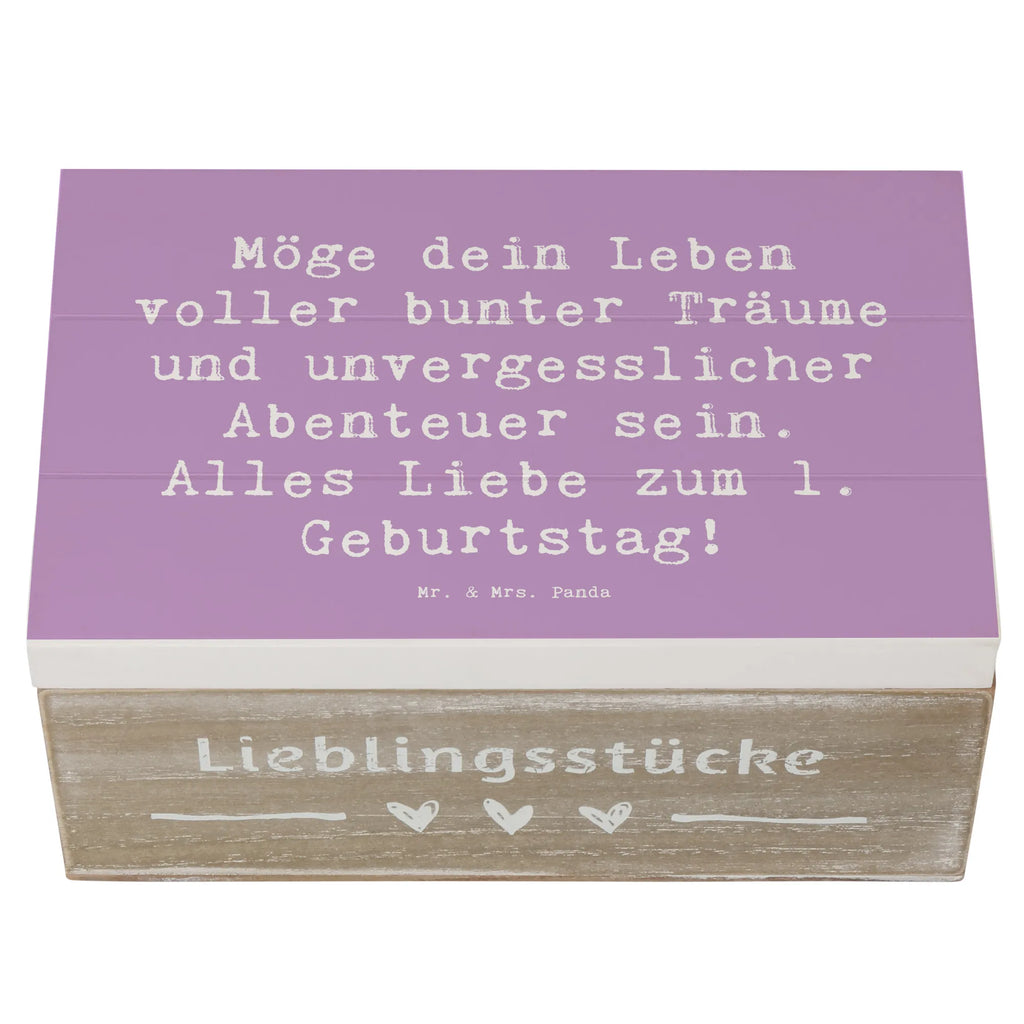 Holzkiste Spruch Alles Liebe zum 1. Geburtstag Schatulle, Kiste, Geschenkbox, Holzkiste, Truhe, Erinnerungsbox, Erinnerungskiste, Aufbewahrungsbox, Dekokiste, Schatzkiste, XXL, Geschenkdose, Geburtstag, Geburtstagsgeschenk, Geschenk