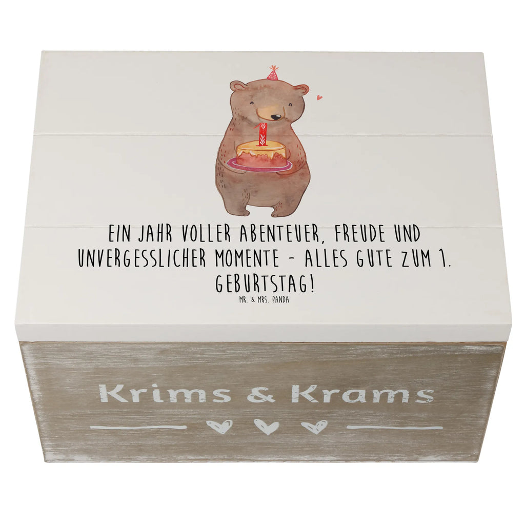 Holzkiste 1. Geburtstag Abenteuer Kiste, Geschenkbox, XXL, Aufbewahrungsbox, Holzkiste, Erinnerungskiste, Schatulle, Dekokiste, Schatzkiste, Geschenkdose, Erinnerungsbox, Truhe, Geburtstag, Geburtstagsgeschenk, Geschenk