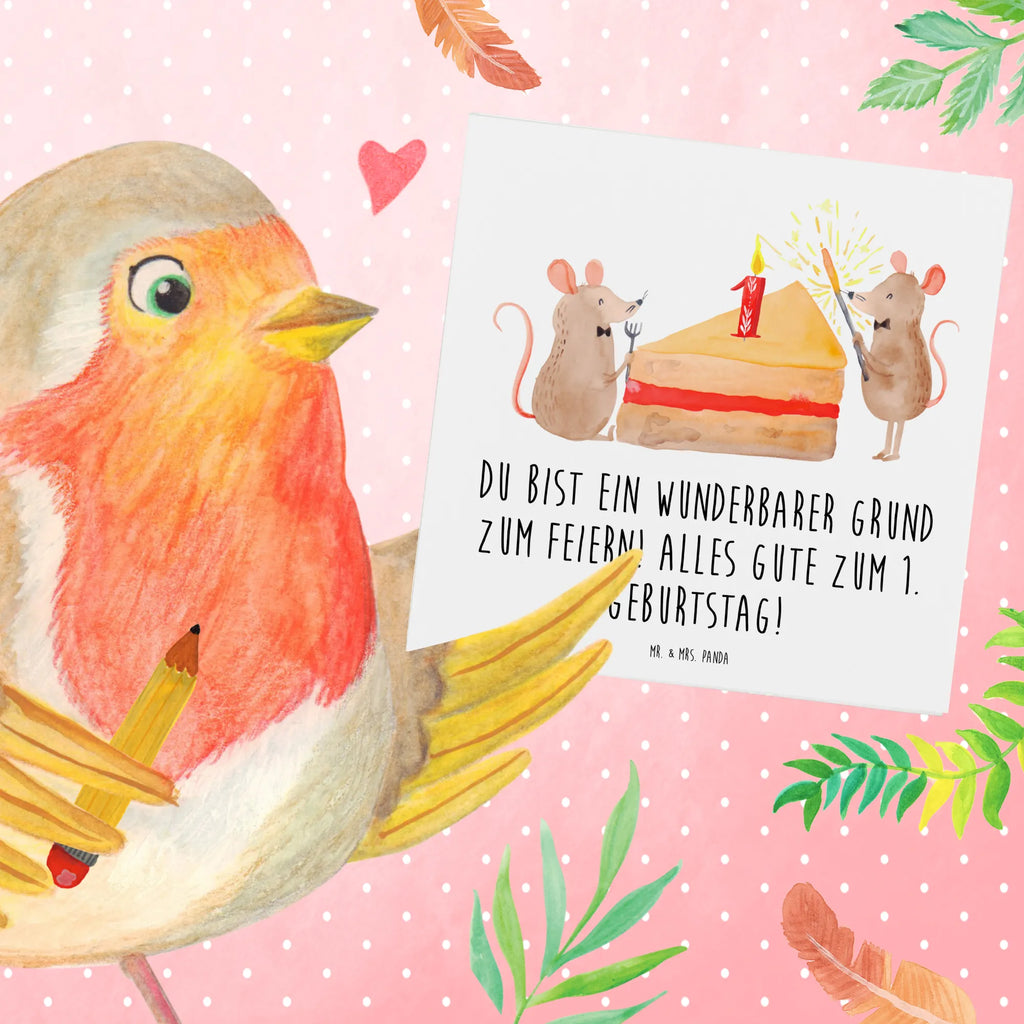 Deluxe Card Du bist ein wunderbarer Grund zum Feiern! Alles Gute zum 1. Geburtstag! Hochwertige Grußkarte, Glückwunschkarte, Karte, Einladungskarte, Klappkarte, Geburtstagskarte, Hochwertige Klappkarte, Hochzeitskarte, Grußkarte, Geburtstag, Geburtstagsgeschenk, Geschenk