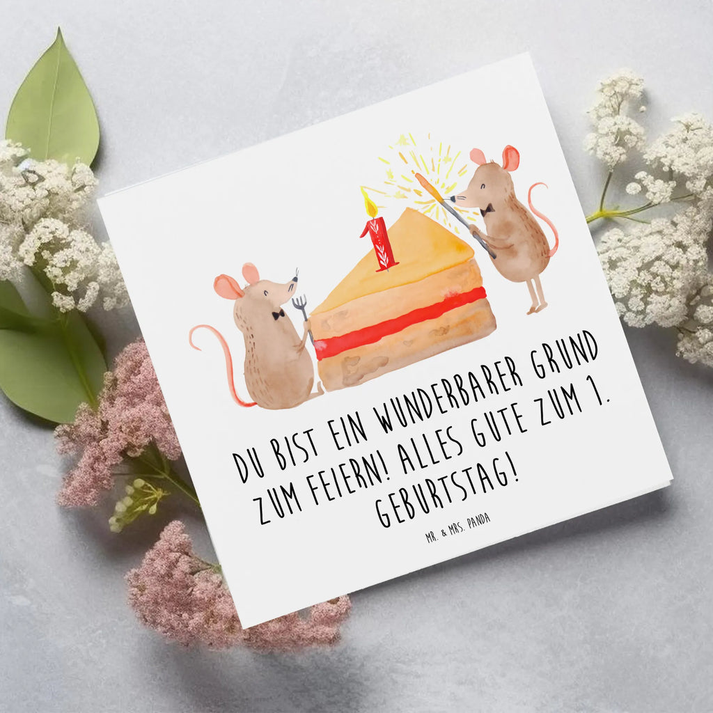 Deluxe Card Du bist ein wunderbarer Grund zum Feiern! Alles Gute zum 1. Geburtstag! Hochwertige Grußkarte, Glückwunschkarte, Karte, Einladungskarte, Klappkarte, Geburtstagskarte, Hochwertige Klappkarte, Hochzeitskarte, Grußkarte, Geburtstag, Geburtstagsgeschenk, Geschenk