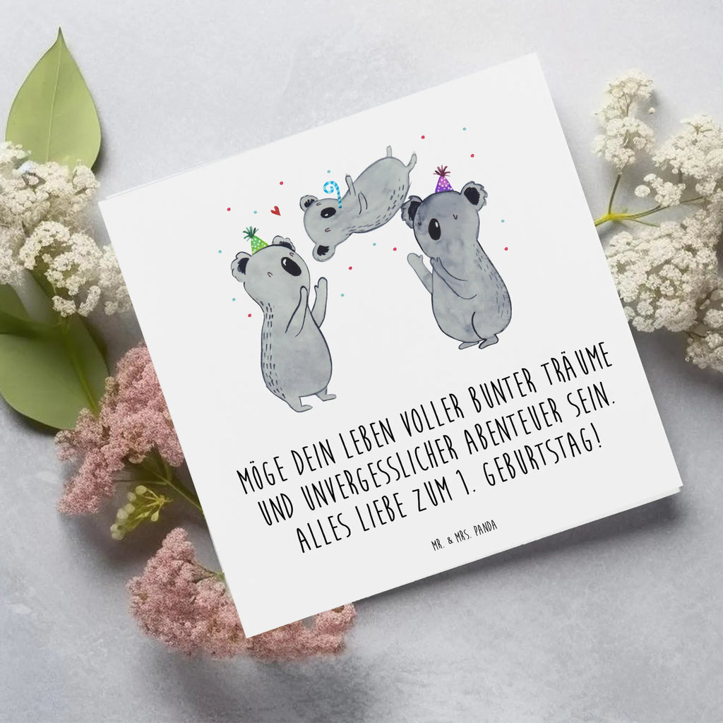 Deluxe Karte Alles Liebe zum 1. Geburtstag Hochwertige Klappkarte, Hochwertige Grußkarte, Grußkarte, Einladungskarte, Karte, Glückwunschkarte, Hochzeitskarte, Geburtstagskarte, Klappkarte, Geburtstag, Geburtstagsgeschenk, Geschenk