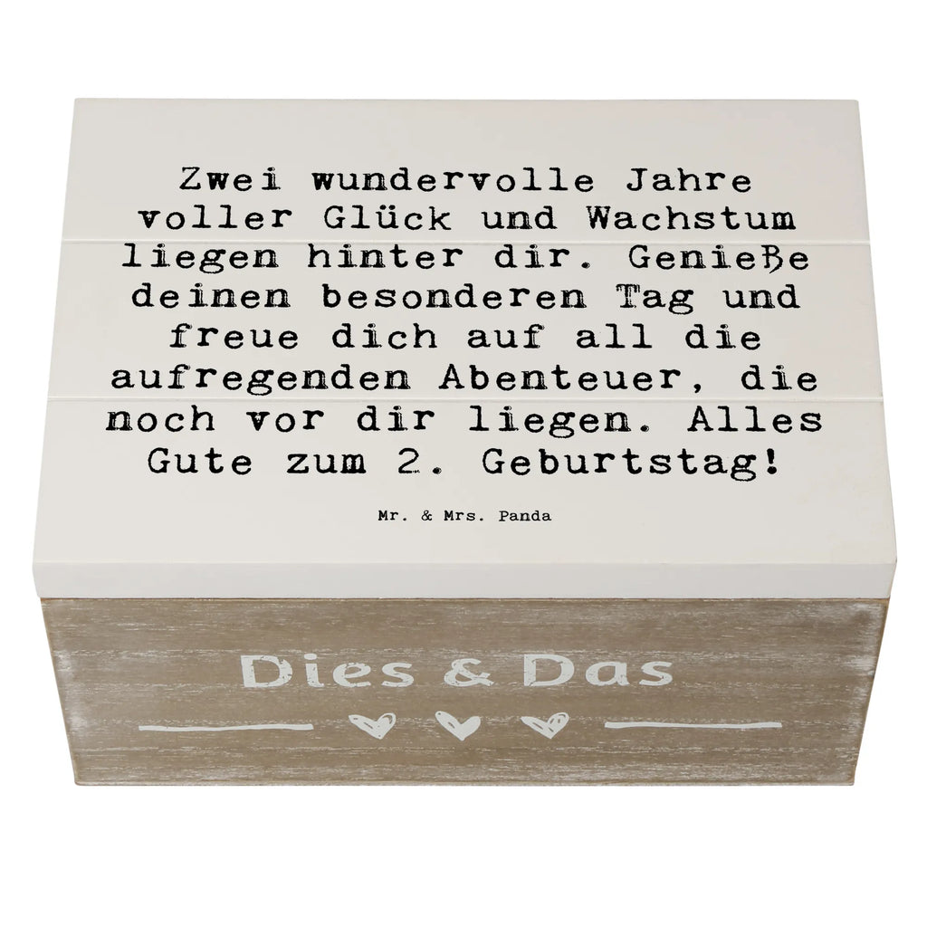 Holzkiste Spruch 2. Geburtstag Geschenkbox, Aufbewahrungsbox, XXL, Erinnerungsbox, Kiste, Schatulle, Erinnerungskiste, Holzkiste, Schatzkiste, Geschenkdose, Truhe, Dekokiste, Geburtstag, Geburtstagsgeschenk, Geschenk