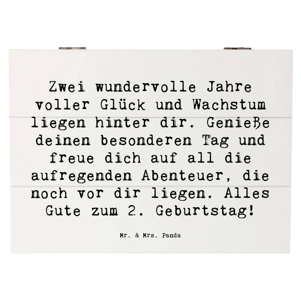 Holzkiste Spruch 2. Geburtstag Geschenkbox, Aufbewahrungsbox, XXL, Erinnerungsbox, Kiste, Schatulle, Erinnerungskiste, Holzkiste, Schatzkiste, Geschenkdose, Truhe, Dekokiste, Geburtstag, Geburtstagsgeschenk, Geschenk
