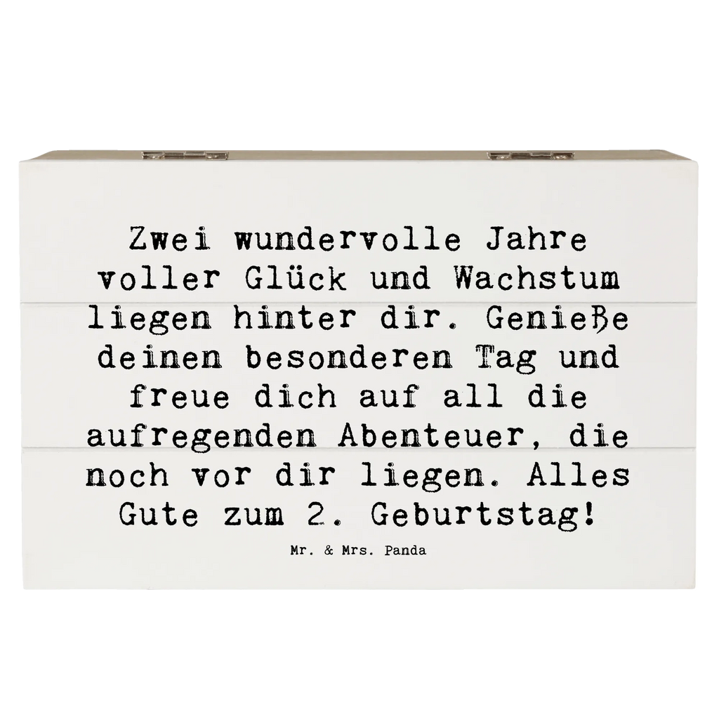 Holzkiste Spruch 2. Geburtstag Geschenkbox, Aufbewahrungsbox, XXL, Erinnerungsbox, Kiste, Schatulle, Erinnerungskiste, Holzkiste, Schatzkiste, Geschenkdose, Truhe, Dekokiste, Geburtstag, Geburtstagsgeschenk, Geschenk