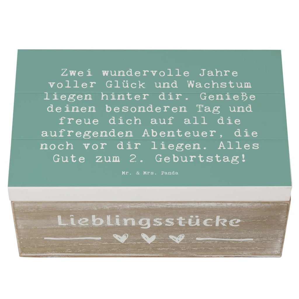 Holzkiste Spruch 2. Geburtstag Geschenkbox, Aufbewahrungsbox, XXL, Erinnerungsbox, Kiste, Schatulle, Erinnerungskiste, Holzkiste, Schatzkiste, Geschenkdose, Truhe, Dekokiste, Geburtstag, Geburtstagsgeschenk, Geschenk