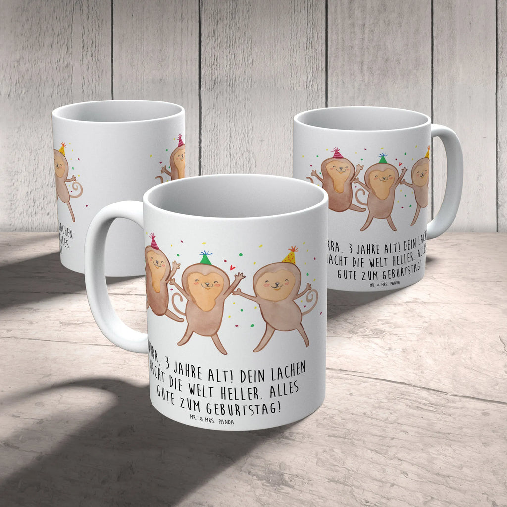Mug Hurra, 3 Jahre alt! Dein Lachen macht die Welt heller. Alles Gute zum Geburtstag! Tasse mit Zitaten, Keramiktasse, Geschenktasse, Tasse, Teetasse, Bürotasse, Porzellantasse, Kaffeetasse, Tasse mit Motiven, Geburtstag, Geburtstagsgeschenk, Geschenk