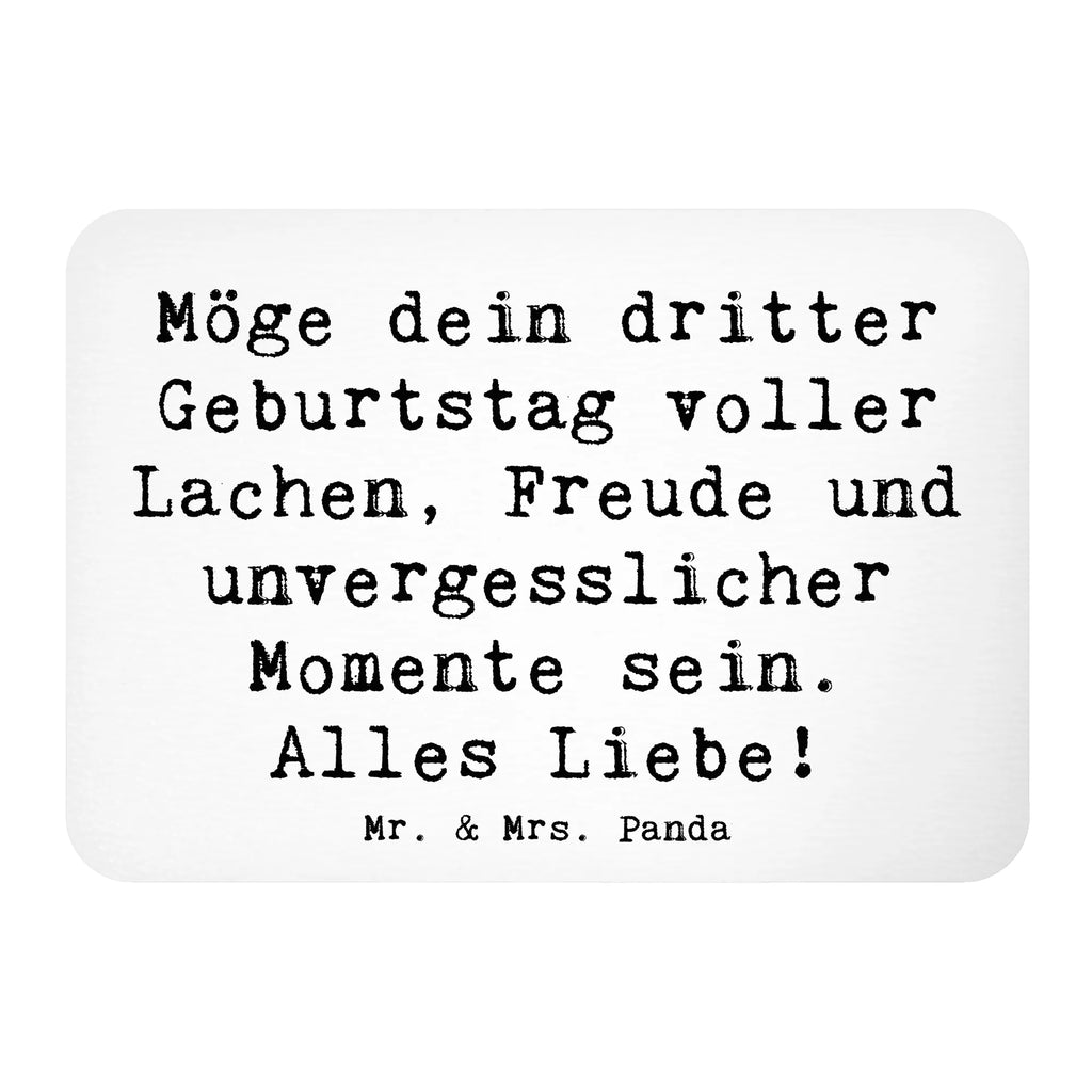 Magnet Saying Möge dein dritter Geburtstag voller Lachen, Freude und unvergesslicher Momente sein. Alles Liebe! Whiteboard Magnet, Dekomagnet, Kühlschrankmagnet, Souvenir Magnet, Pinnwandmagnet, Motivmagnete, Kühlschrank Dekoration, Notiz Magnet, Geburtstag, Geburtstagsgeschenk, Geschenk